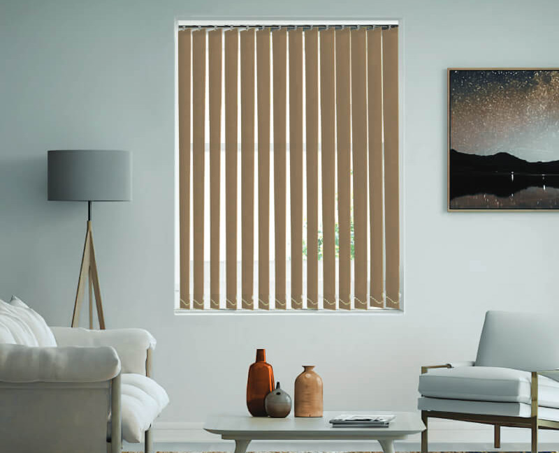 Any colour vertical Blinds Biscotti