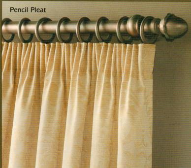 Pencil Pleat Heading